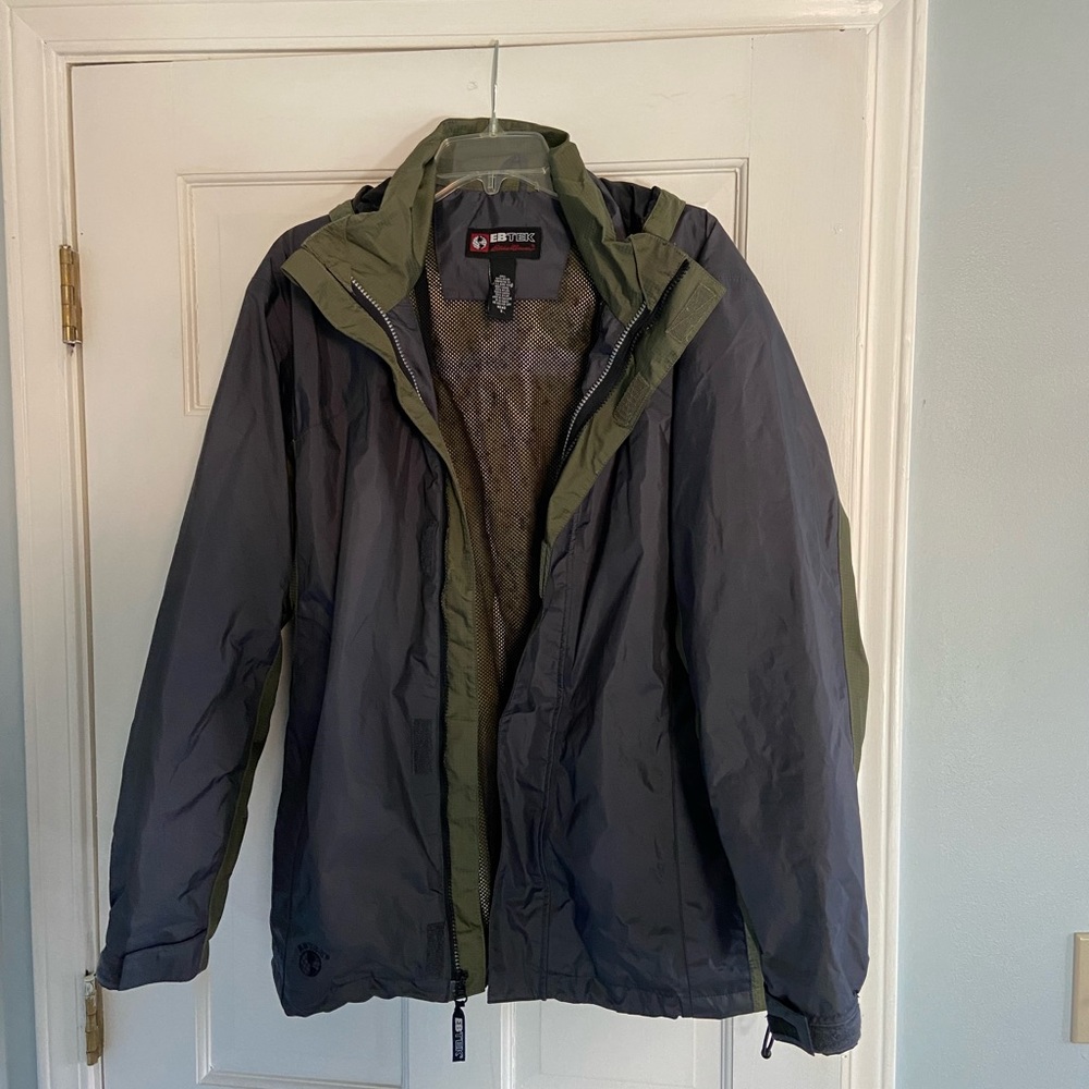 Eddie Bauer EbTek Mens waterproof Rain Jacket Sz S